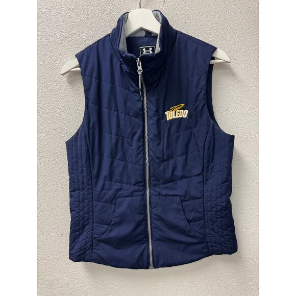 Under Armour University of Toledo Rockets Women's Quilted‎ Vest Medium Storm - Picture 1 of 7